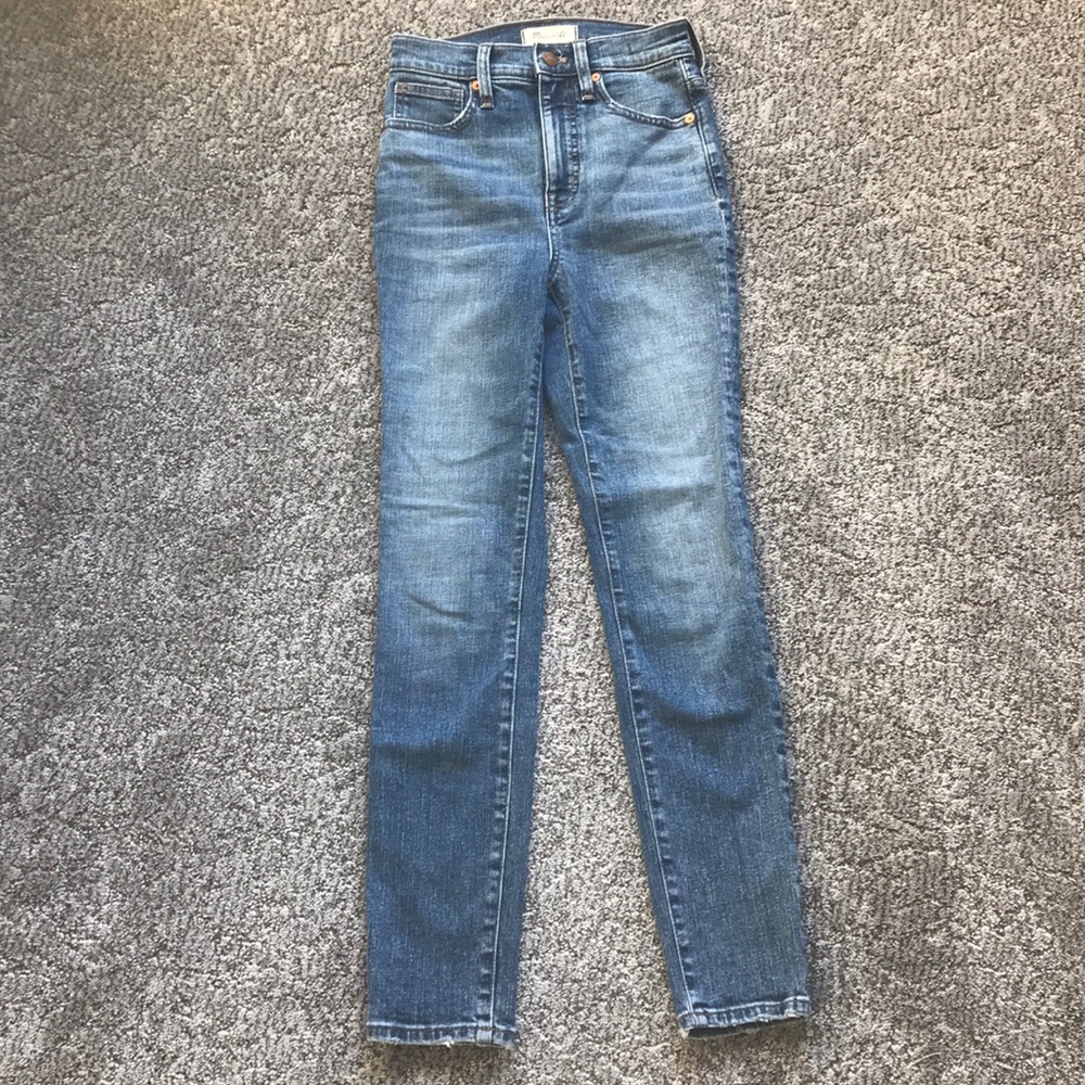 MADEWELL skinny jeans- high rise